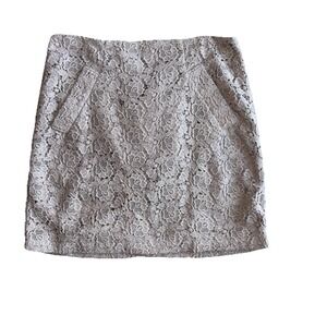 ABS Crochet Lace Mini Skirt 10 Pockets Girly Preppy Festival‎ Corp Emo Boho Chic